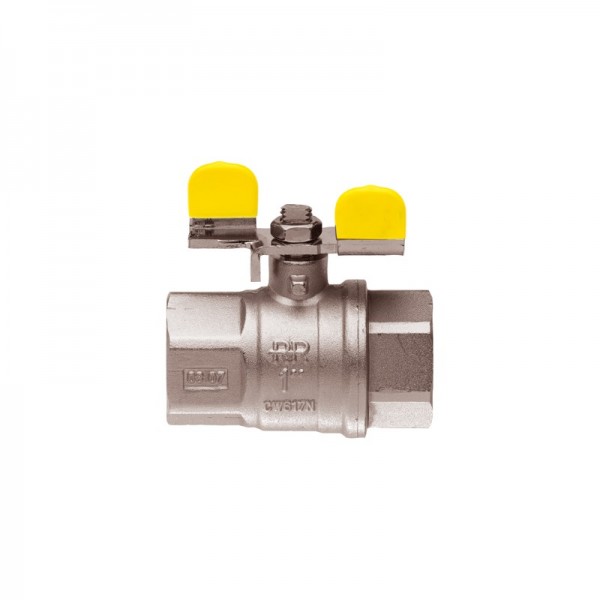Кран кульовий для газу 1/2" з внутішнім різьбленням REMER 409FF12Y
