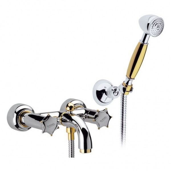 Смеситель для ванны с душем двухрычажный DANIEL MI4302CRDO