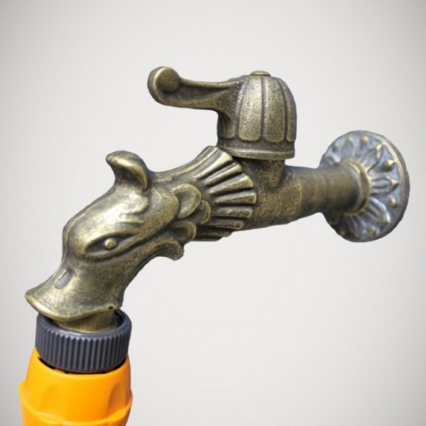 Кран садовый декоративный дракон REMER 202LE