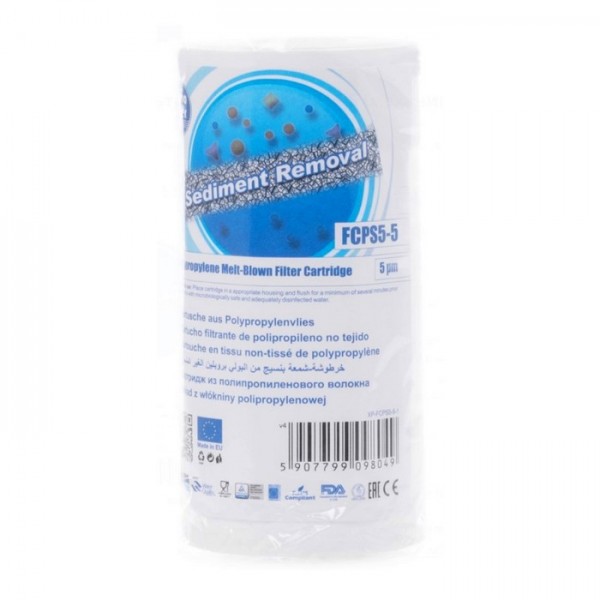 Картридж поліпропіленовий 2,5"x5" 50 мкм Aquafilter FCPS50-5