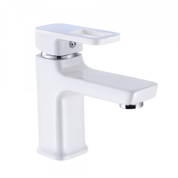 Смеситель для раковины белый Lidz LDWAW001WHI45397