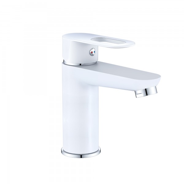 Смеситель для раковины белый Lidz LDLAT001WHI45423