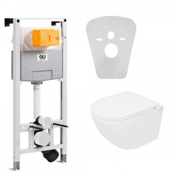 Набор инсталляций с унитазом белый Ronin OLI120 Plus