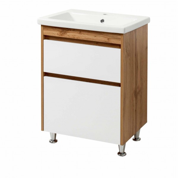 Тумба з умивальником 70см Венера ЮВВІС Дуб тахо / Білий