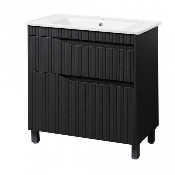 Тумба с умывальником 80см Florence ЮВВИС Антрацит матовый
