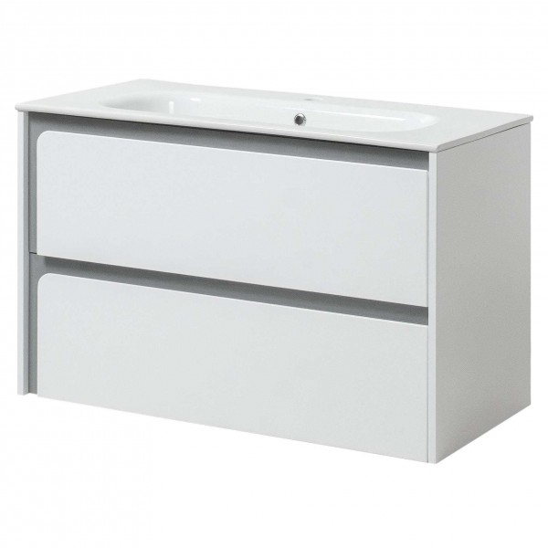 Тумба з умивальником 75см STELLA ЮВВІС Бетон глянець