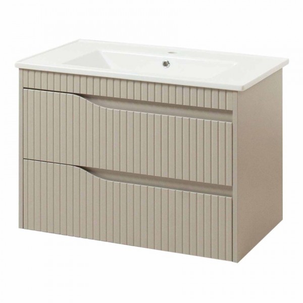 Тумба з умивальником 80см Florence ЮВВІС Мокко матовий