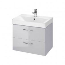Тумба с умывальником 60см b386 lara mille slim 60 серый Cersanit