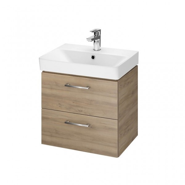Тумба с умывальником 50см b385 lara mille slim 50 орех Cersanit