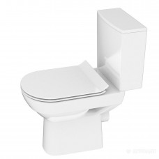 Унітаз компакт Cersanit City New 604 011 Slim безобідковий з сидінням дюропласт