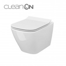 Унитаз подвесной Cersanit City Square безободковый с сиденьем дюропласт микролифт