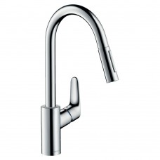 Смеситель для кухни с вытяжной лейкой на 2 режима струи Hansgrohe Focus 31815000