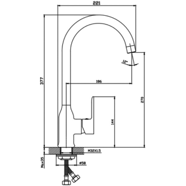 Смеситель для кухни PRIMERA Harmony 5450040
