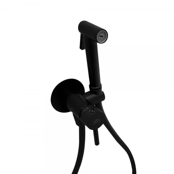 Гигиенический душ Paffoni Tweet Round Mix , черный (ZDUP110NO)