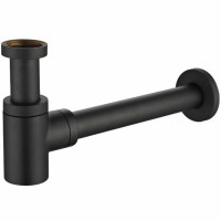 Сифон для раковини чорний матовий Paffoni ZACC240NO