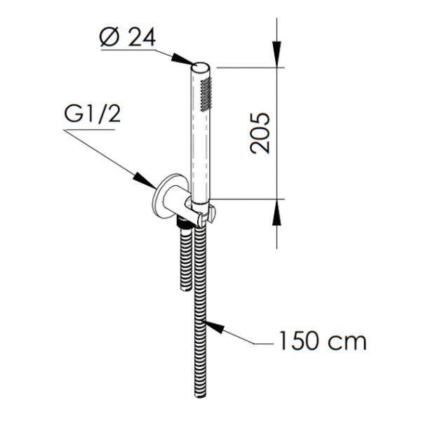 Душовий гарнітур Remer 337M317MD
