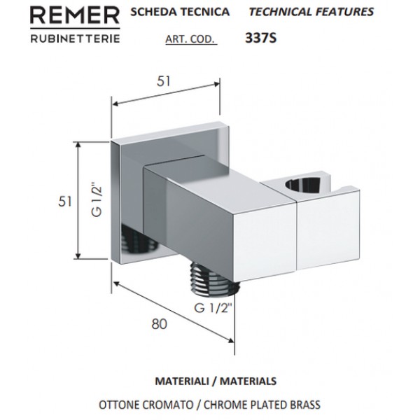 Душова система Remer Q09S02UFS40