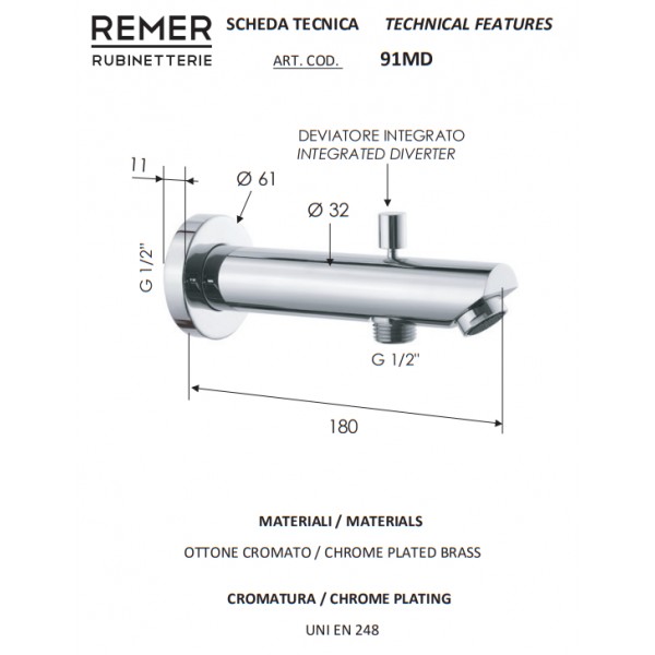 Душевая система Remer N09S23