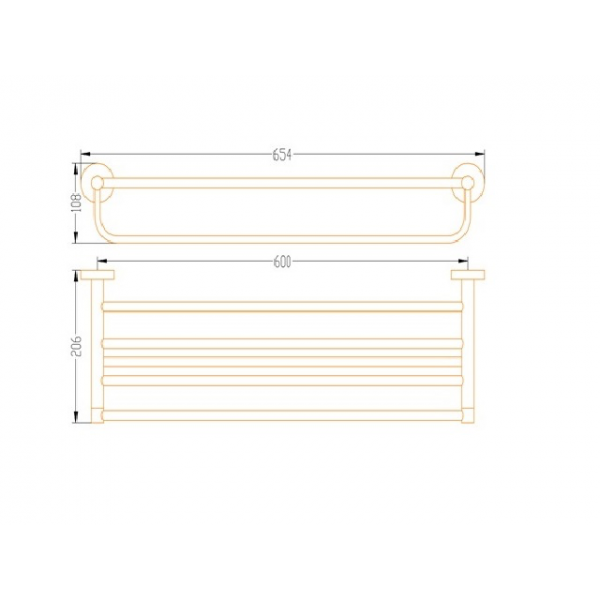 Держатель для полотенец полка Aqua-World КСА007.09.1