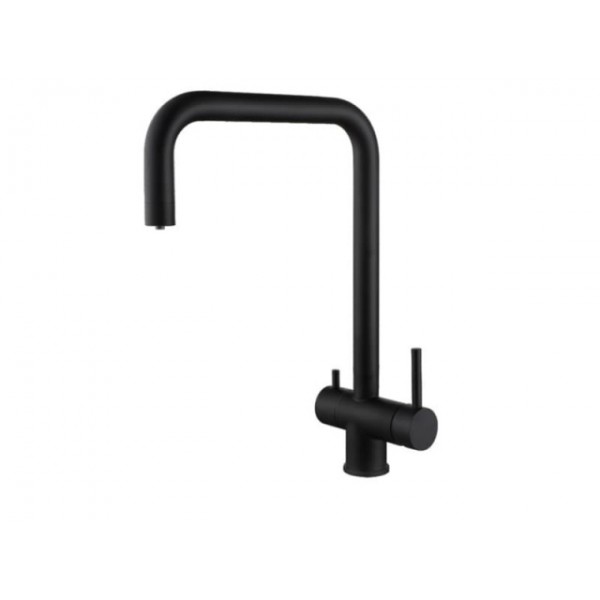 Смеситель для кухни чёрный AQUA-WORLD СМ35БМ.16.2