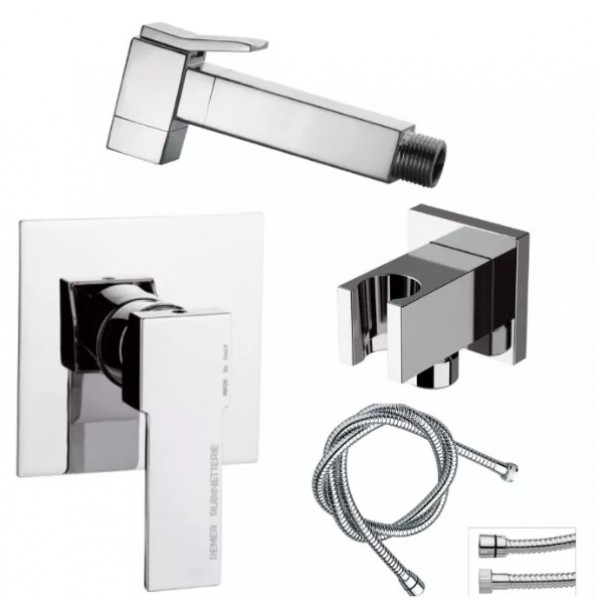 Гігієнічний душ зі змішувачем прихованого монтажу REMER SQ