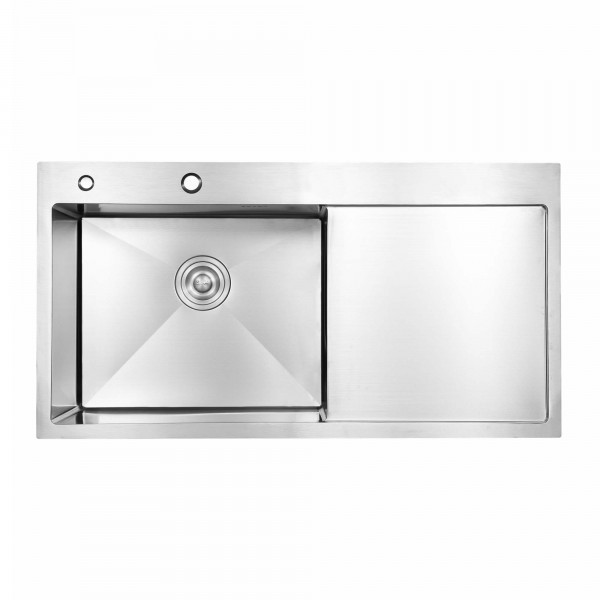 Мойка для кухни с крылом интегрированная нержавеющая сталь Lidz LDH7849BRUR45591