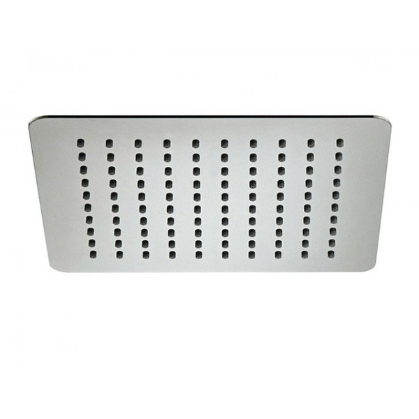 Лейка верхнего душа поворотная 250 мм квадратная нержавеющая сталь Aqua-World КСД100-10