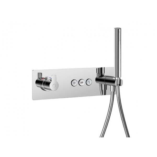 Змішувач для душу прихованого монтажу з термостатом AQUA-WORLD SPRING СМ40Сп.24.3вт