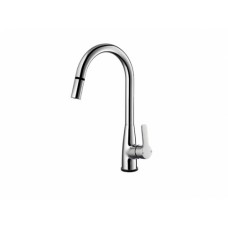 Смеситель для кухни сенсорный с выдвижным изливом AQUA-WORLD Kitchen СМ40Кт.16.5