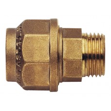 Муфта зажимная 25 мм для полиэтиленовой ПНД трубы латунь 3/4" REMER 490RM3425