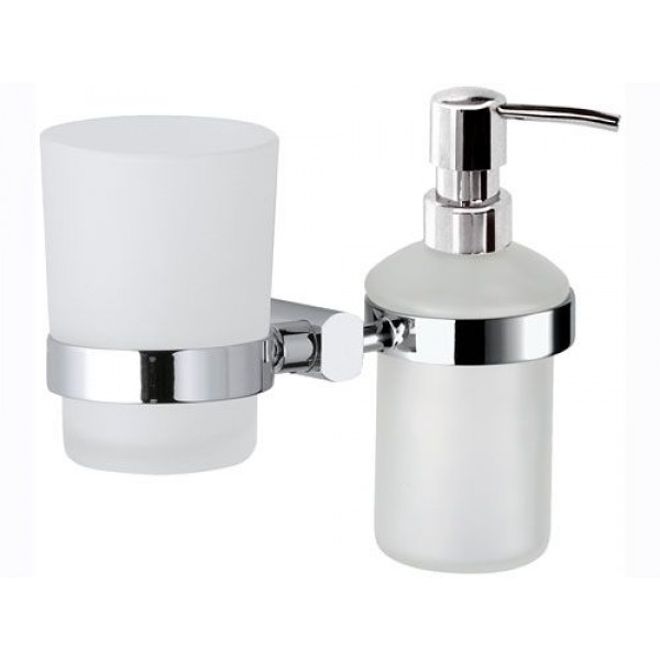 Стакан для зубних щіток з дозатором для рідкого мила REMER FR18