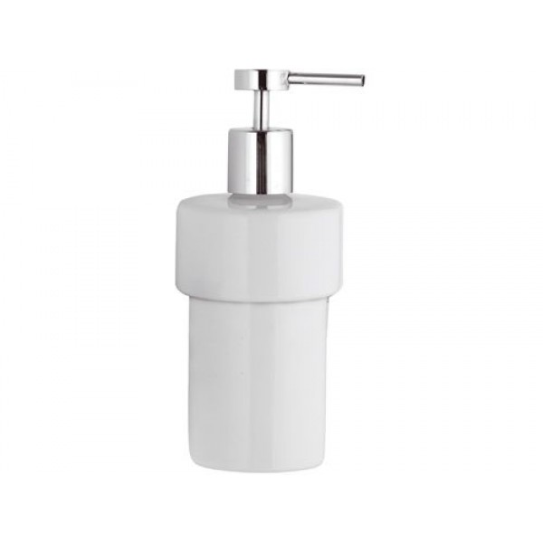 Дозатор для рідкого мила керамічний білий REMER ACCE13FT