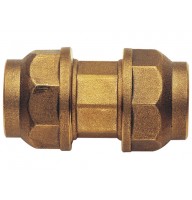 Муфта зажимная 25 мм для полиэтиленовой ПНД трубы латунная REMER 490RD2525