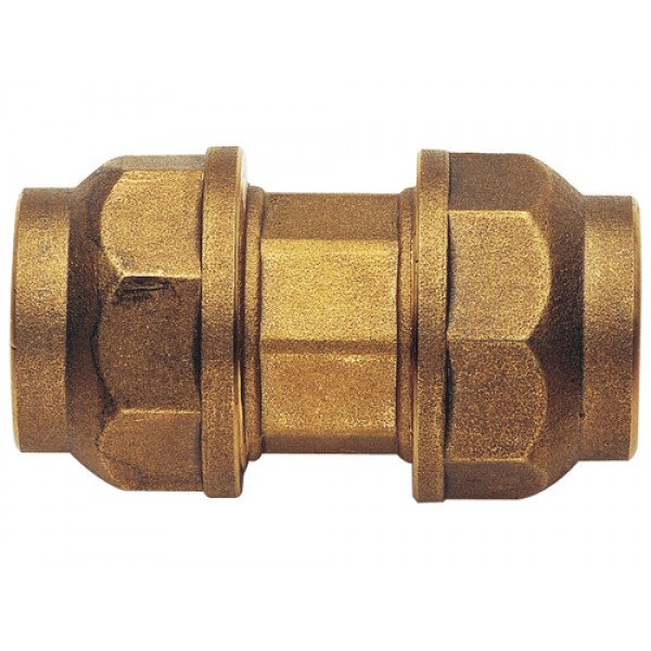Муфта зажимная 40 мм для полиэтиленовой ПНД трубы латунная REMER 490RD4040