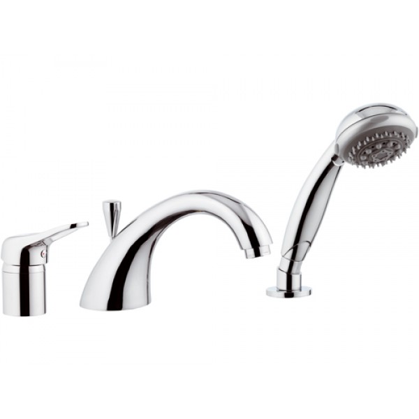 Смеситель бортовой для ванны с душем REMER K07