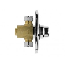Кран дозатор для душа скрытого монтажа 1/2" нажимной REMER TE30