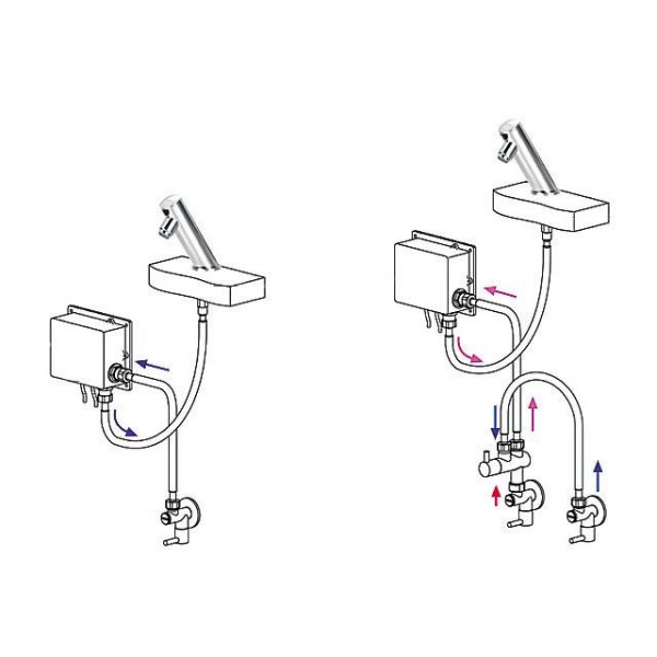 Кран для умывальника сенсорный (бесконтактный) AQUA-WORLD Caesar