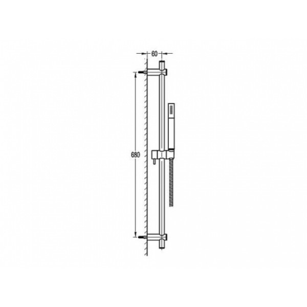 Душова стійка 68 см Aqua-World СМ35Ц.1.8