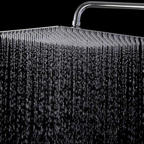 Лейка верхнего душа поворотная 250 мм квадратная нержавеющая сталь Aqua-World КСД100-10