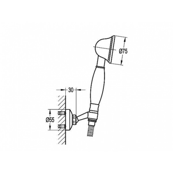 Душовий гарнітур AQUA-WORLD Art Deco СМ35Ад.1.3
