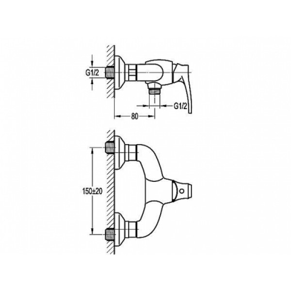 Смеситель для душа AQUA-WORLD Art Deco СМ35Ад.14