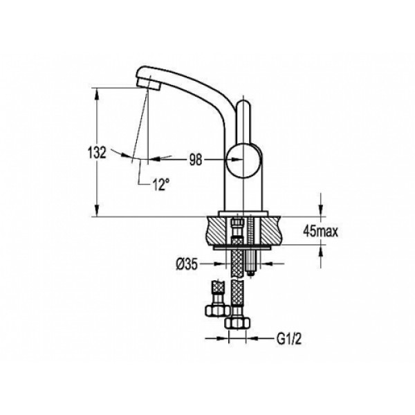 Смеситель для умывальника AQUA-WORLD Serena S СМ40Сн.17