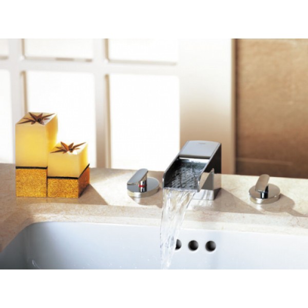 Смеситель для умывальника на 3 отверстия AQUA-WORLD Cascade СМ40Кд.17.4