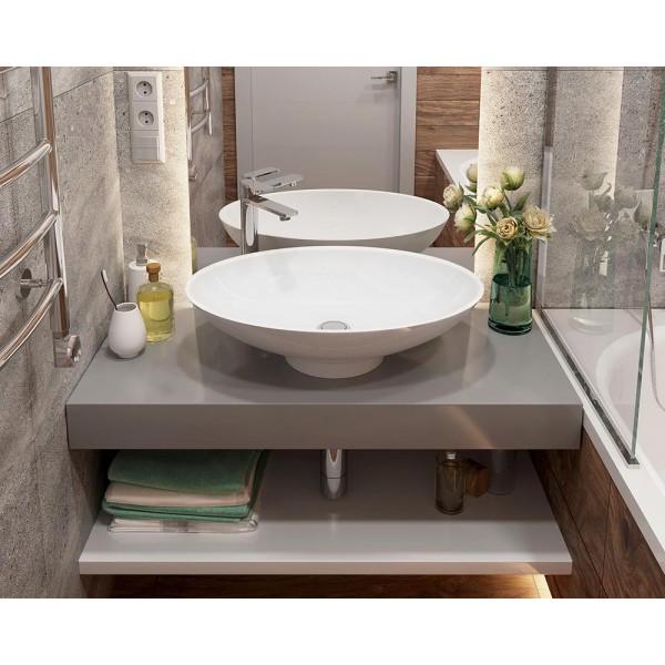 Умывальник накладной 630 х 445 мм белый Snail 103A100