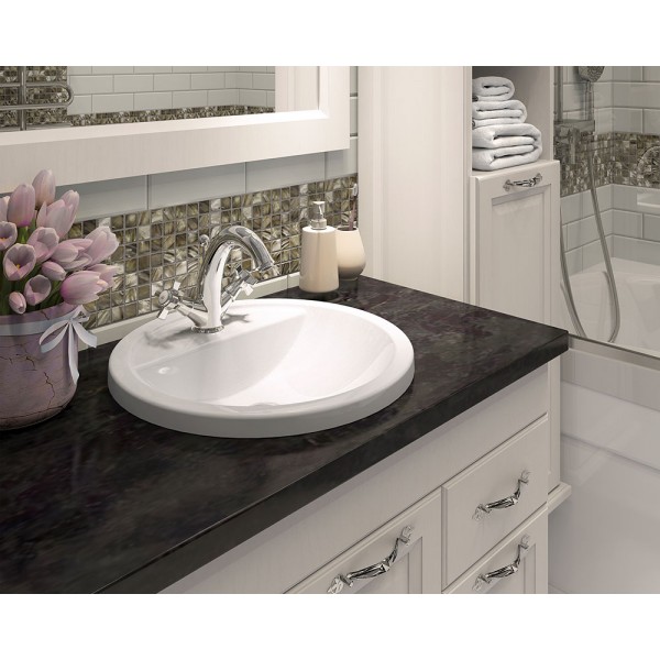 Умивальник накладний 425 мм білий Snail 154A100