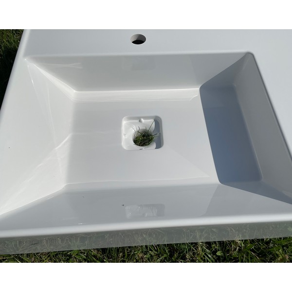 Умывальник накладной 700*500 мм белый Snail 160A100