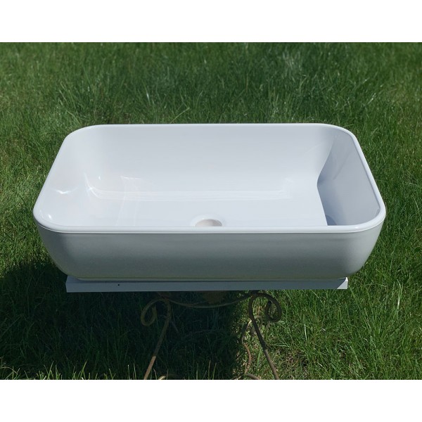 Умывальник накладной 540 х 380 мм белый Snail 176A100