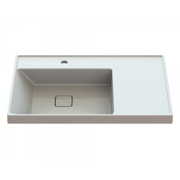 Умивальник накладний 795*495 мм білий Snail 181A100