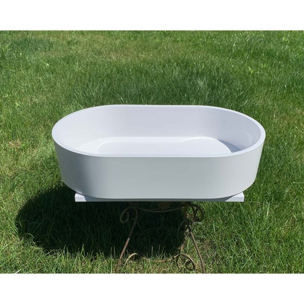 Умивальник накладний 600 х 360 мм білий Snail 172A100