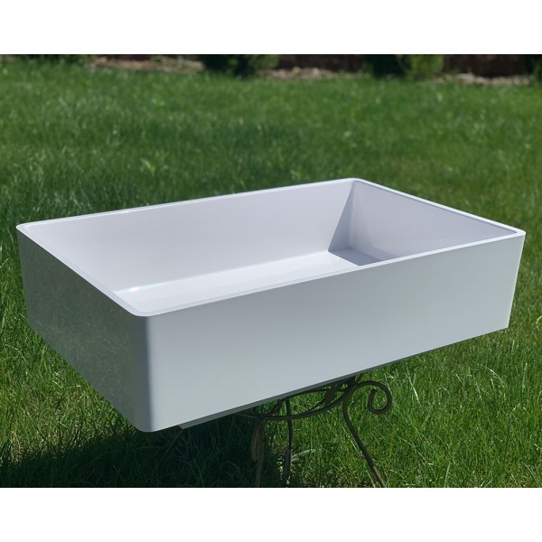 Умивальник накладний 600 х 380 мм білий Snail 171A100